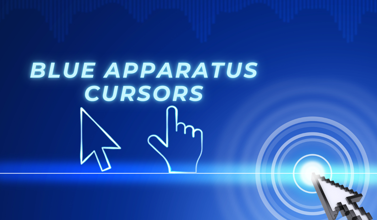 blue apparatus cursors