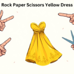 Rock Paper Scissors Yellow Dress