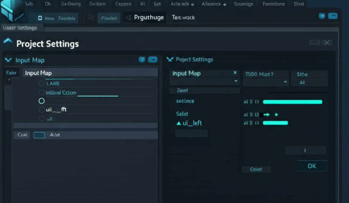 godot how to hard edit the binding for ui_left​