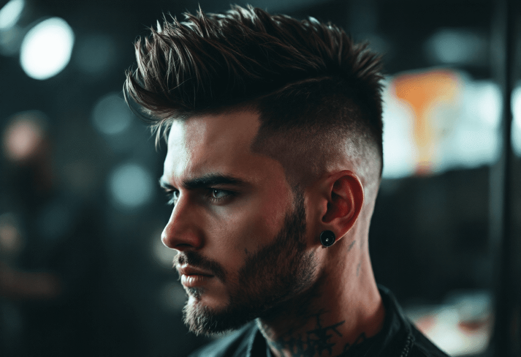 Faux Hawk Fade Haircut